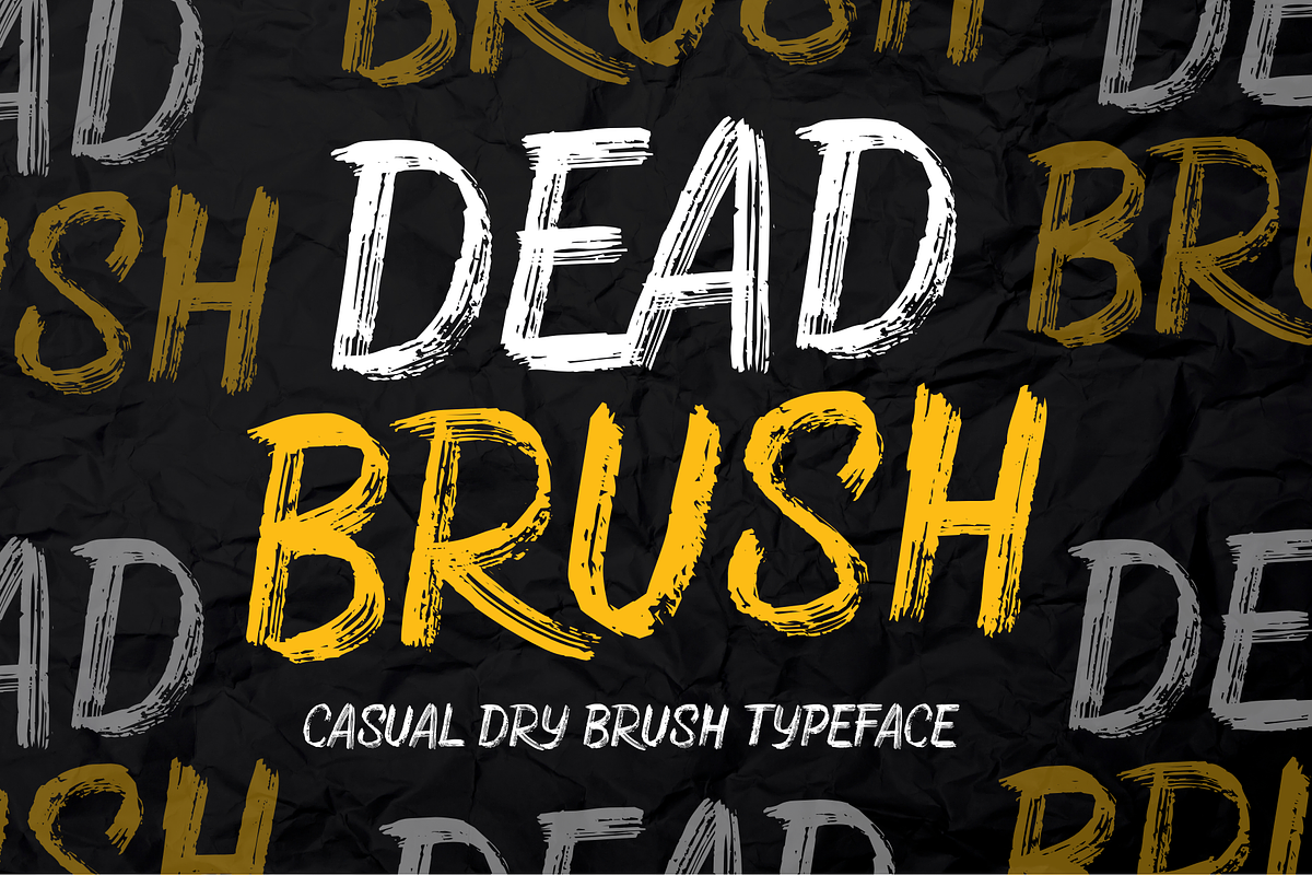 DEAD BRUSH / Dry Brush Typeface, a Handwritten Font by Debut Studio (Photo 1 of 6)