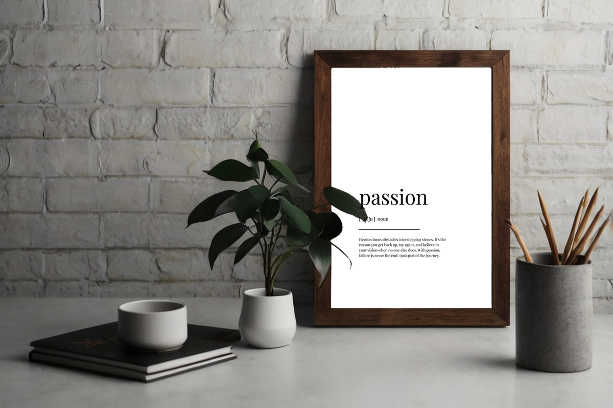 “Passion”Printable Definition Poster, a Decorative Illustration by YG STUDIO (Photo 4 of 5)