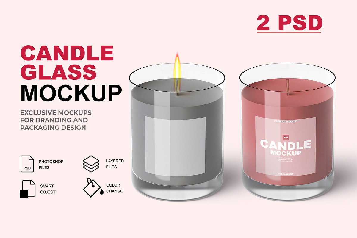 Candle Glass Mockup, a Product Mockup by GraphicsPixel (Photo 1 of 4)