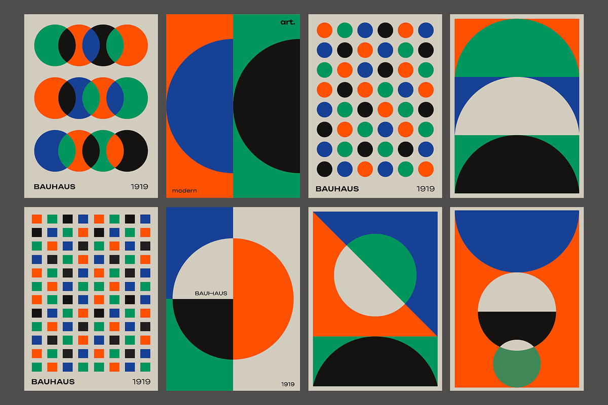 POSTMODERN - 32 GEOMETRIC POSTERS, a Pattern Graphic by craftlove (Photo 5 of 7)