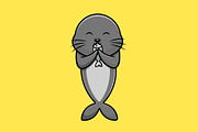 Sea Creatures Cartoon Vector Icons, an Animal Illustration by Artstorystudio (Thumbnail 4 of 5)