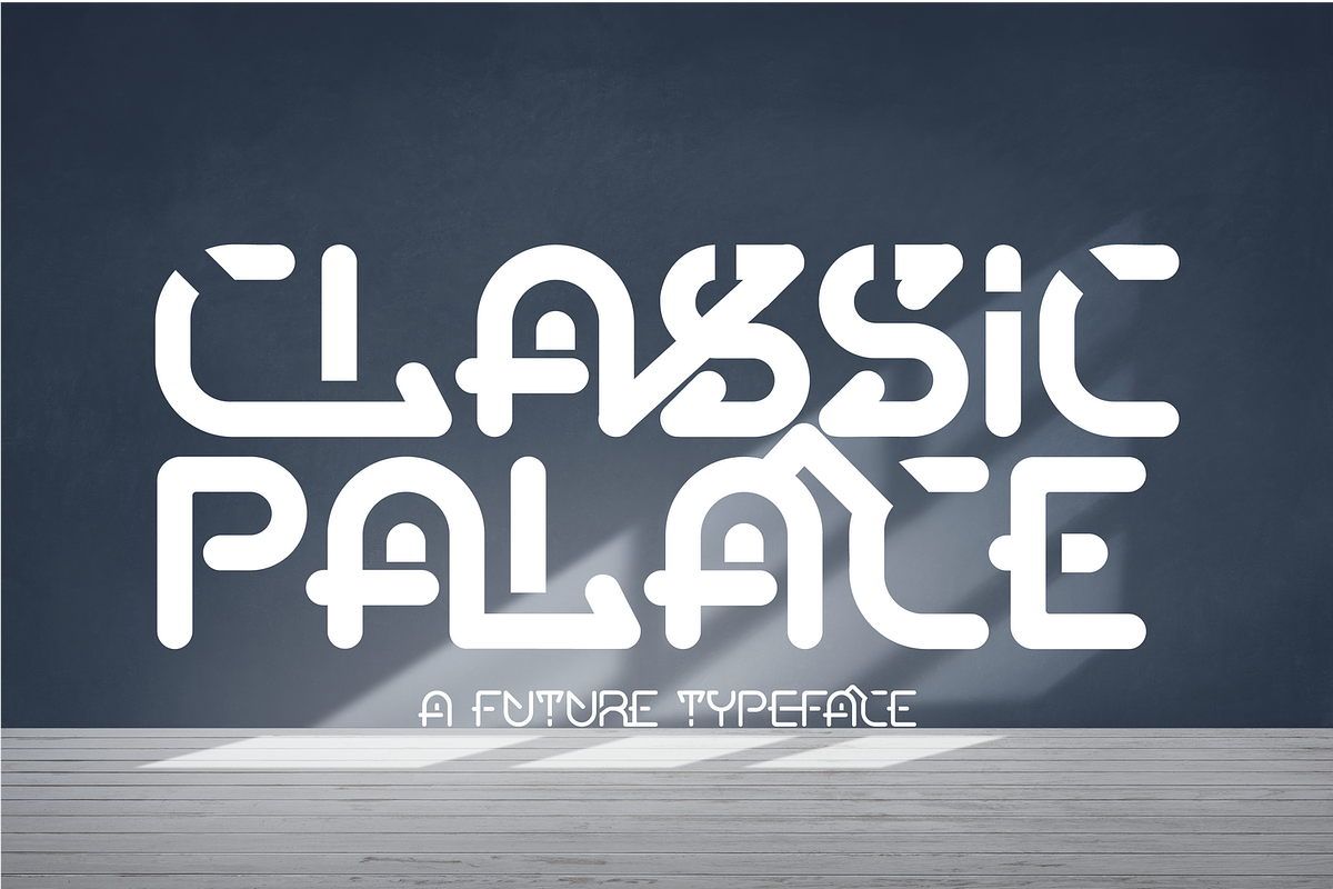 CLASSIC PALACE - Futuristic Font, a Sans Serif Font by 177Studio (Photo 1 of 8)