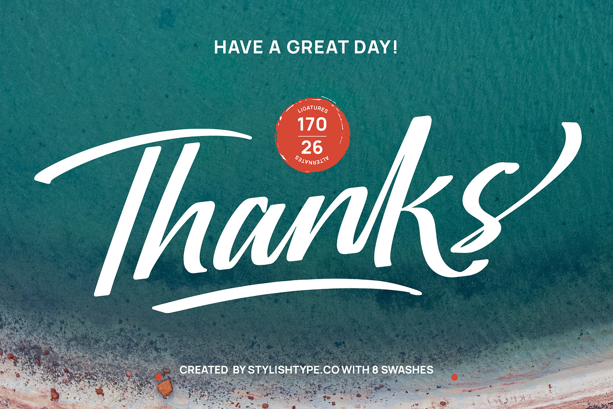Oregoni Beach Bold Handwritten Font, a Script Font by stylishtype.co (Photo 20 of 20)