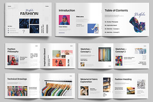 Fashion Agencies Portfolio Template, a Brochure Template by MightyDesign