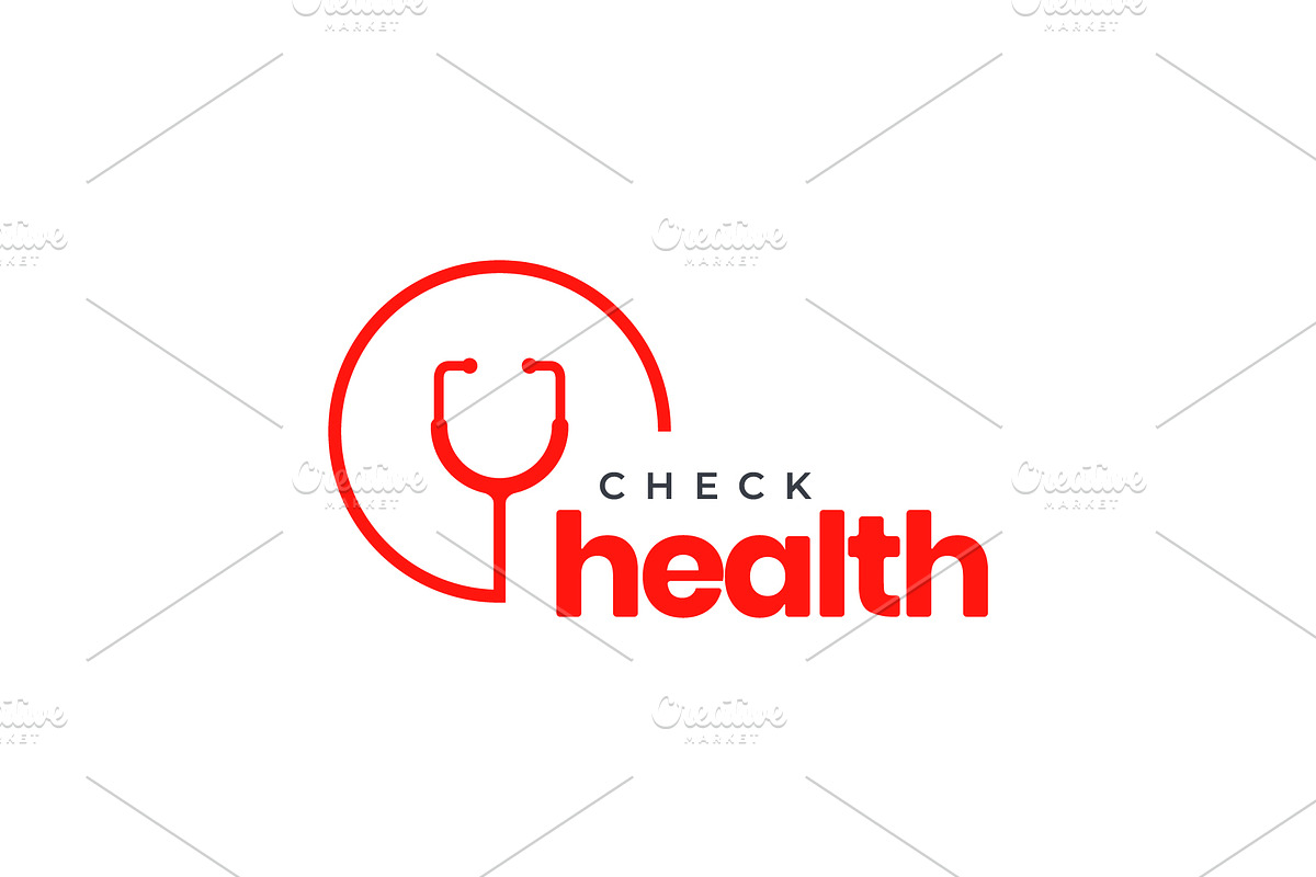 stethoscope health medical  logo, a Branding & Logo Template by devastd