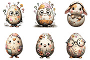 Funny Eggs Easter Clipart, an Illustration by Sublimation Artist (Thumbnail 6 of 7)