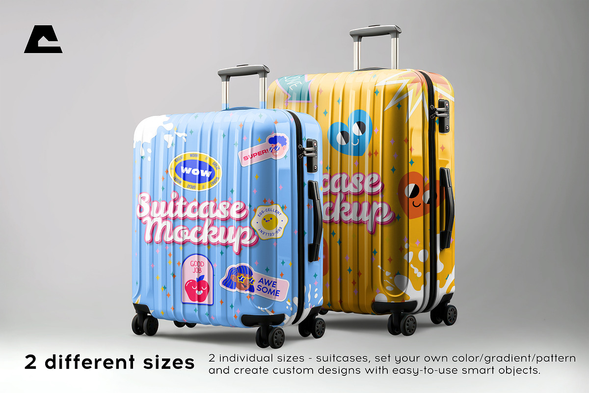 Suitcase Mockup Set, a Mockup by ArtDom (Photo 3 of 5)