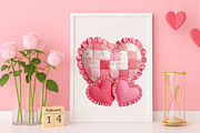 Retro Valentine's Heart PNG, an Illustration by Canvas Craft (Thumbnail 6 of 7)