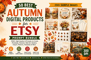 Autumn Digital Products & AI Prompts, an Object Graphic by Daffodil Dream Studio (Thumbnail 1 of 3)