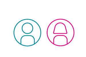 Men and women icons