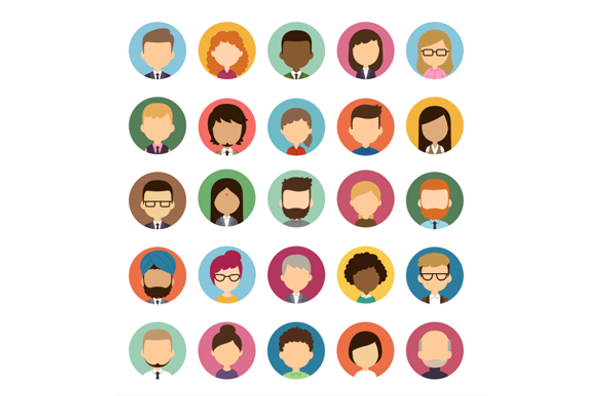 Cartoon vector avatars, a Person Illustration by Irina Mir (Photo 3 of 3)