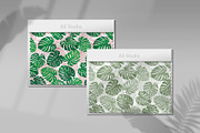 Monstera leaves. Pattern., a Pattern Graphic by Anna Smirnova (Thumbnail 2 of 5)