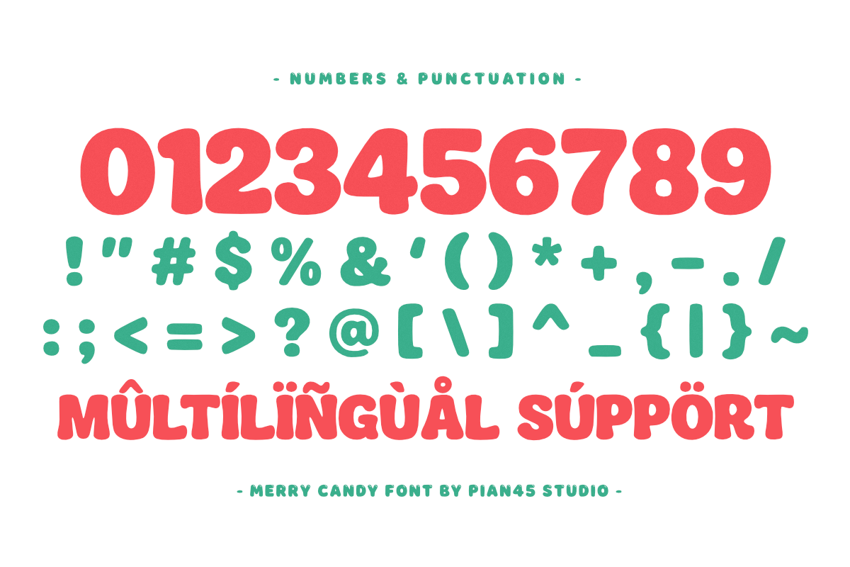 Merry Candy - Retro Groovy Font, a Handwritten Font by Pian45 Studio (Photo 7 of 8)