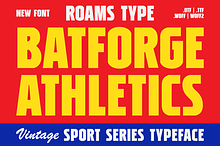 Batforge Athletics - College Font