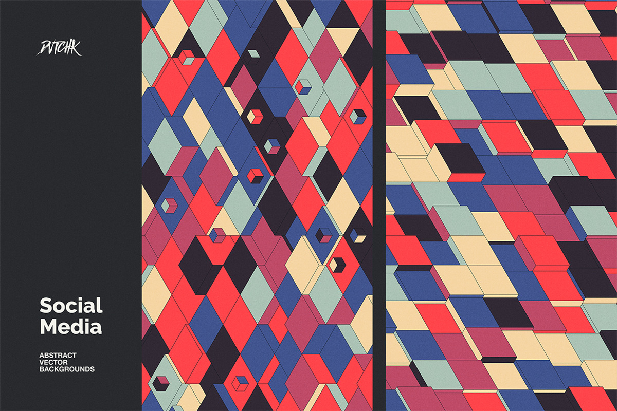 Social Media Vector Backgrounds V 03, a Background Graphic by dvtchk (Photo 5 of 10)