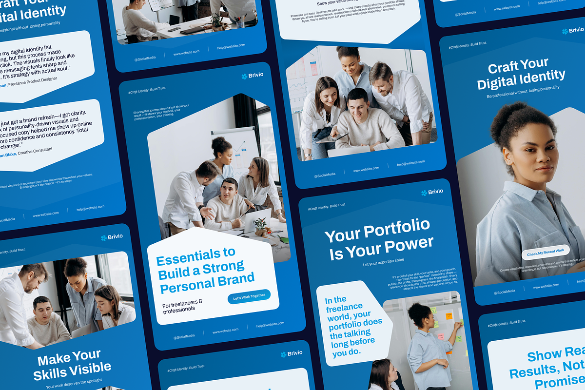 Brivio - Personal Branding, a Social Media Template by SLAB! Design (Photo 8 of 8)