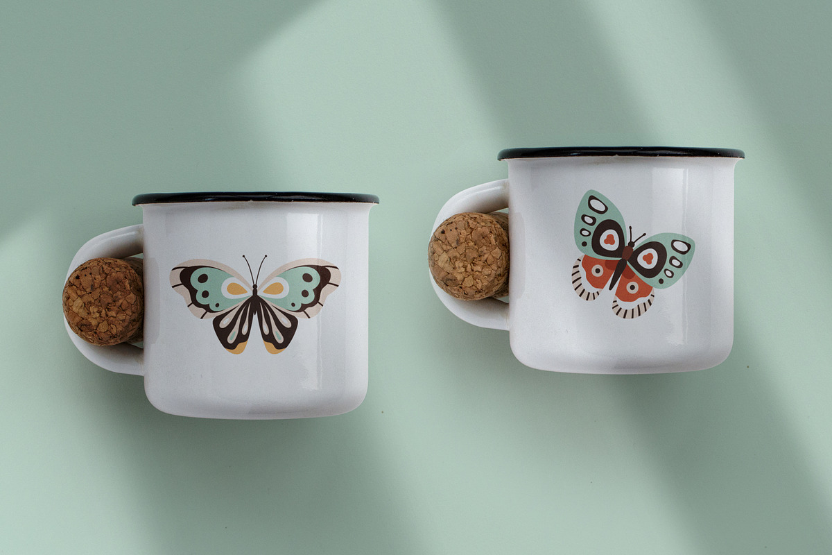 Pretty exotic butterflies, moths set, an Animal Illustration by Good Studio (Photo 7 of 7)