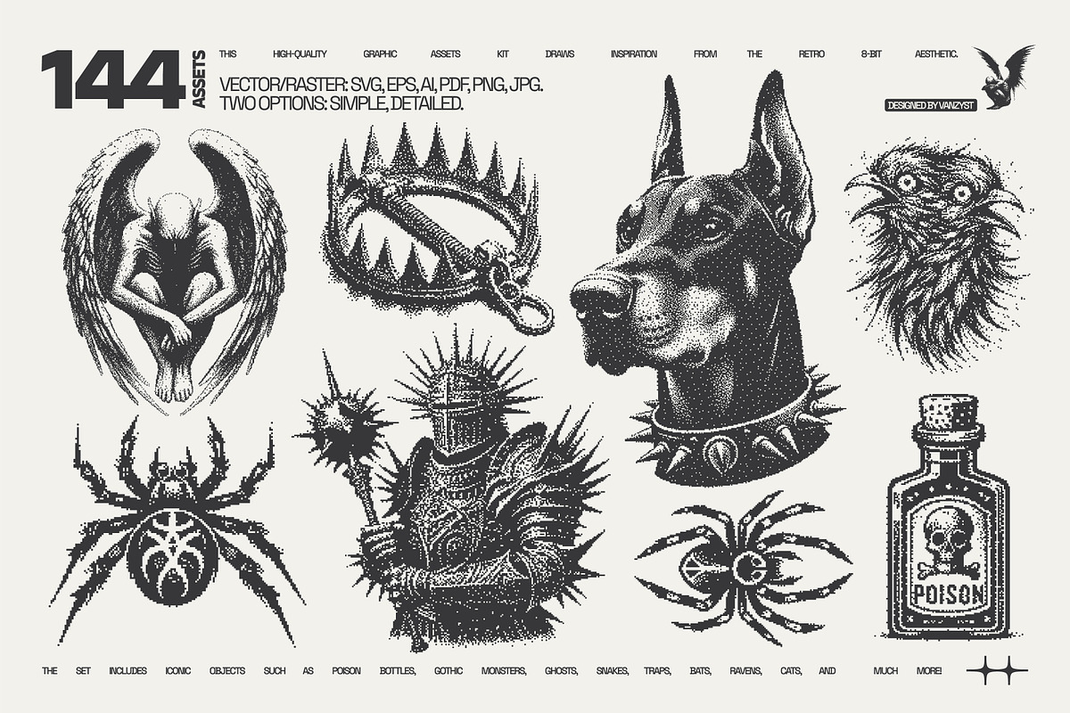 144 DarkPixel Graphic Pack, a Graphic by Vanzyst (Photo 7 of 8)