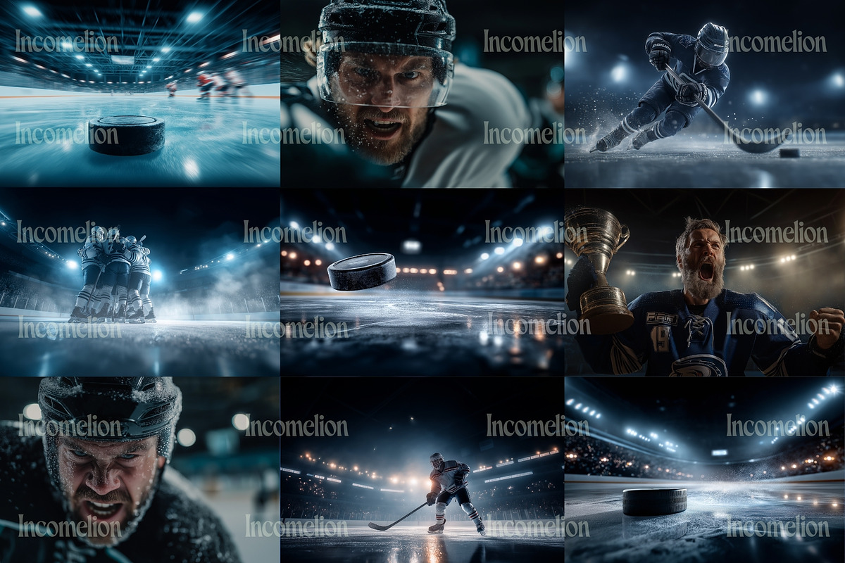 90 Cinematic Hockey Stock Photos, a Sports & Recreation Photo by Incomelion (Photo 11 of 14)