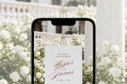 Floral Wedding Welcome Sign Mockup, an Advertising Mockup by Serenefeeling (Thumbnail 6 of 7)