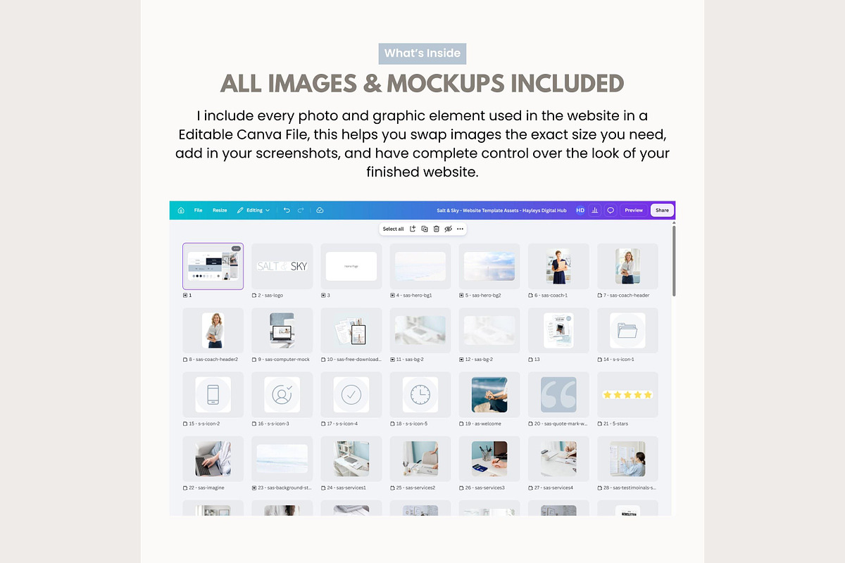 Systeme.io Salt & Sky New Website, a Landing Page Template by Hayley's Digital Hub (Photo 6 of 10)