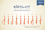 Wild Pen OT, a Script Font by Corradine Fonts (Thumbnail 5 of 7)