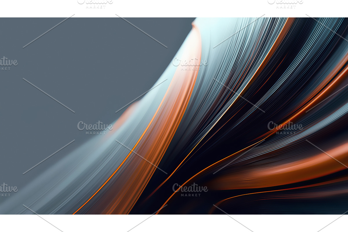 Swirling Abstract Patterns in Gray, an Illustration by BazziBa♥