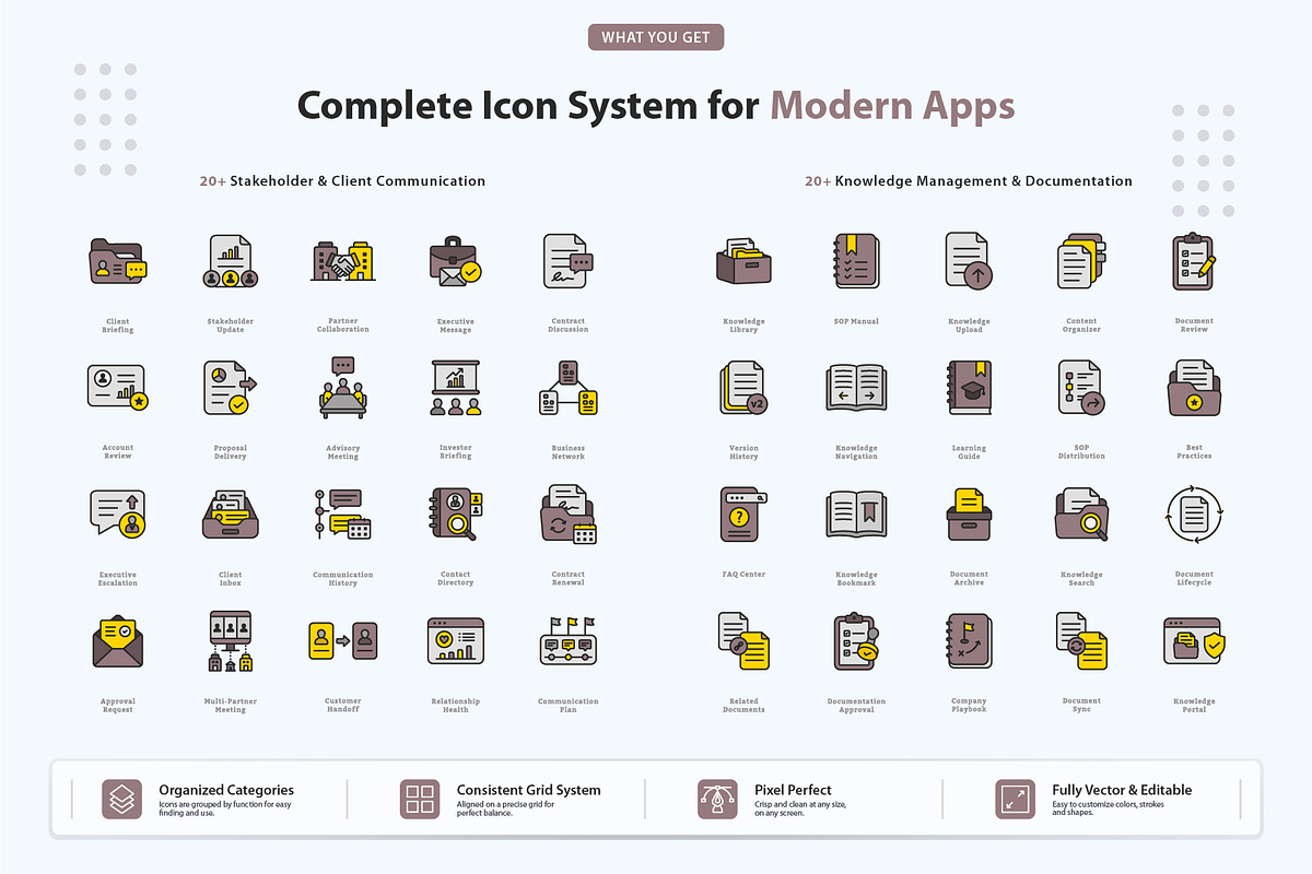 Enterprise Communication Icons, an Outline Icon by vexper (Photo 4 of 7)