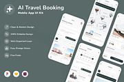 AI Travel Booking Mobile App UI Kit, an UI Kit Template by Betush (Thumbnail 1 of 2)