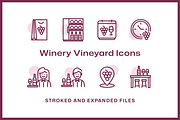 36 Winery Vineyard Icons, an Icon by Furnace (Thumbnail 5 of 5)
