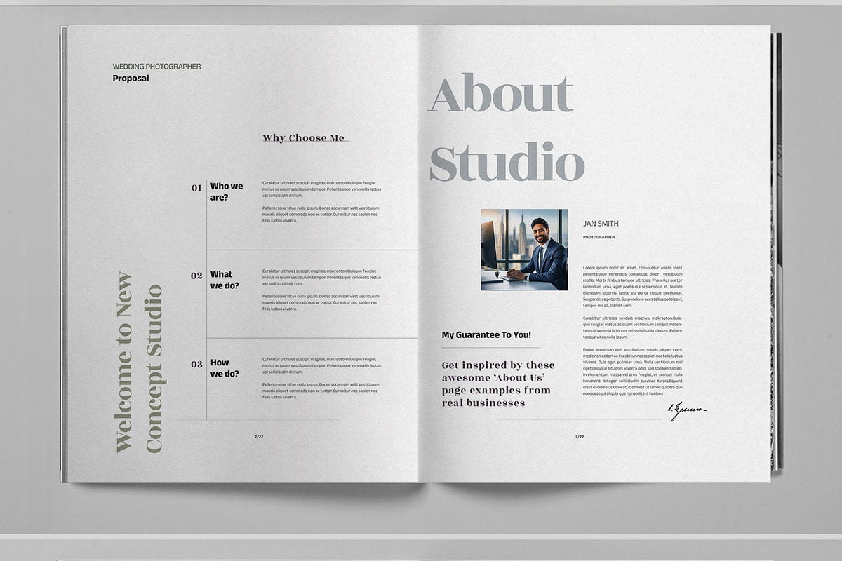 Wedding Event Photography Proposal, a Brochure Template by Boris Cupac (Photo 3 of 7)