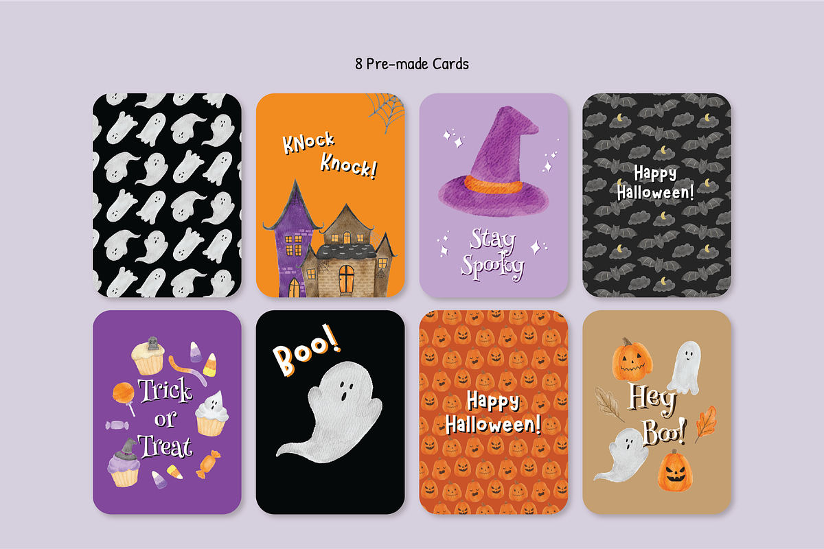 Spooky Halloween Watercolor Bundle, a Seasonal Illustration by An Design (Photo 5 of 6)