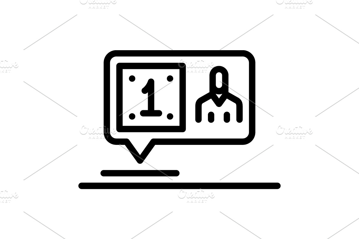 Followed blogger black icon, an Outline Icon by Creative priyanka