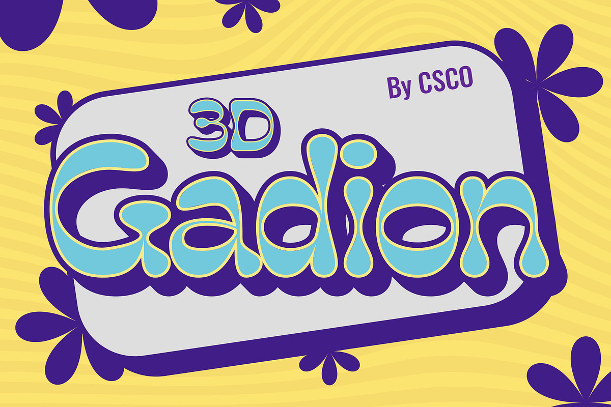 Gadion 3D, a Sans Serif Font by Craft Supply Co. (Photo 1 of 8)