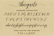 Abigaile Script Font, a Script Font by Deeezy (Thumbnail 6 of 8)