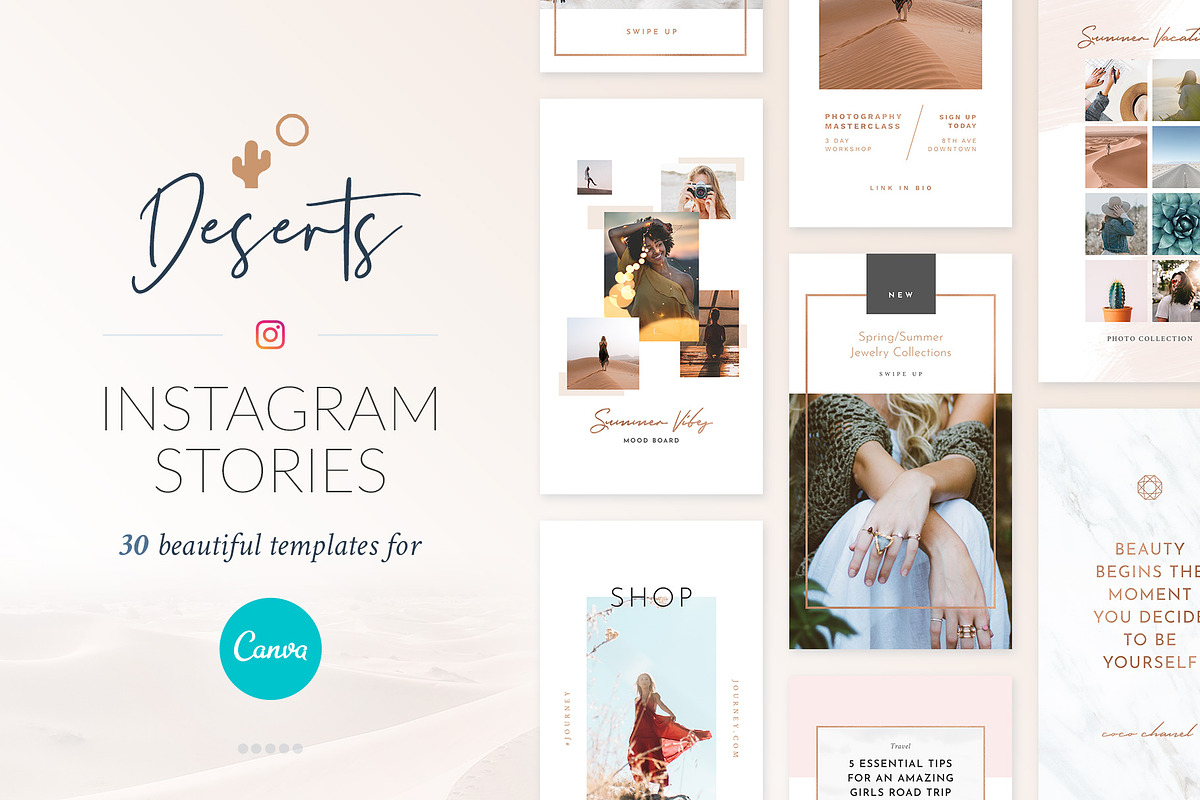 Instagram Stories Deserts | CANVA, a Social Media Template by Poego Social (Photo 1 of 12)
