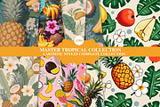 Tropical Fruit Seamless Patterns, a Pattern Graphic by Jakayla Digital Co (Thumbnail 1 of 6)