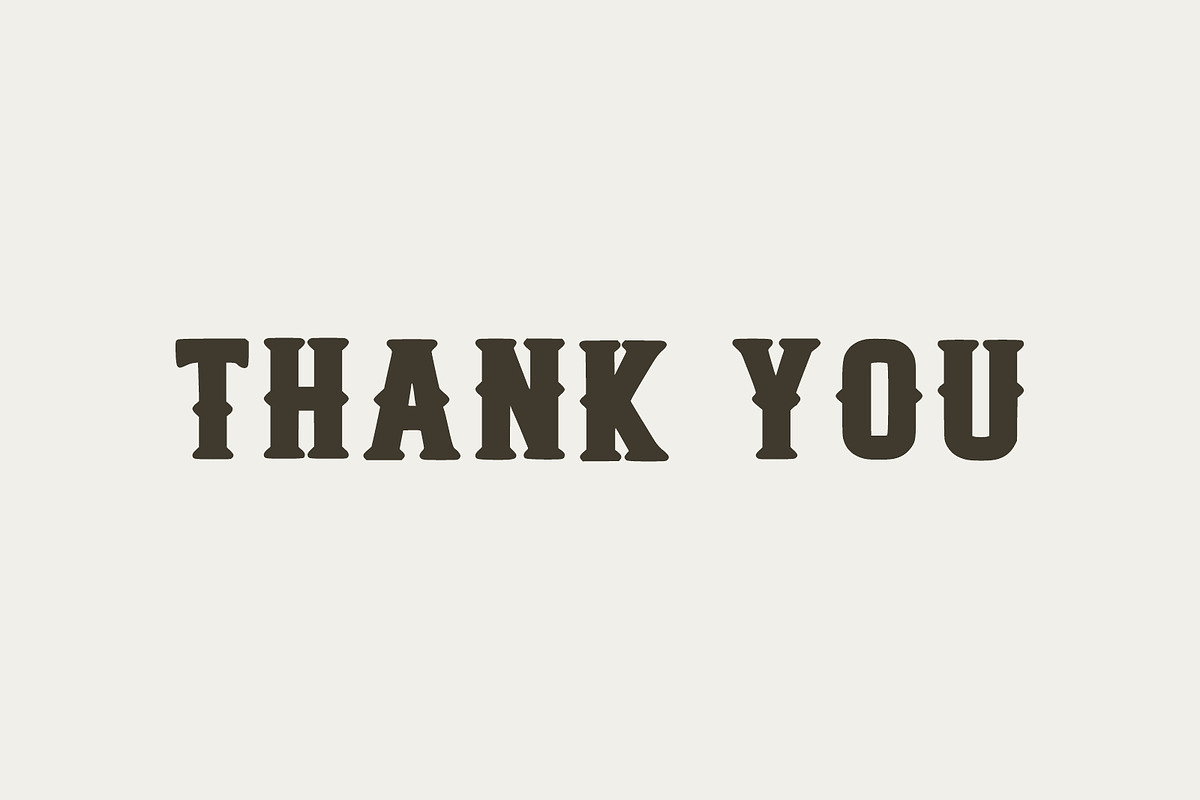 Black Bold Western Font, a Slab Serif Font by Fourteen Letter (Photo 5 of 5)