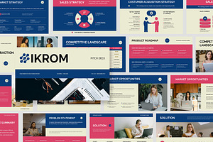 Ikrom : Saas Pitch Google Slides, a Presentation Template by Punkl Camp