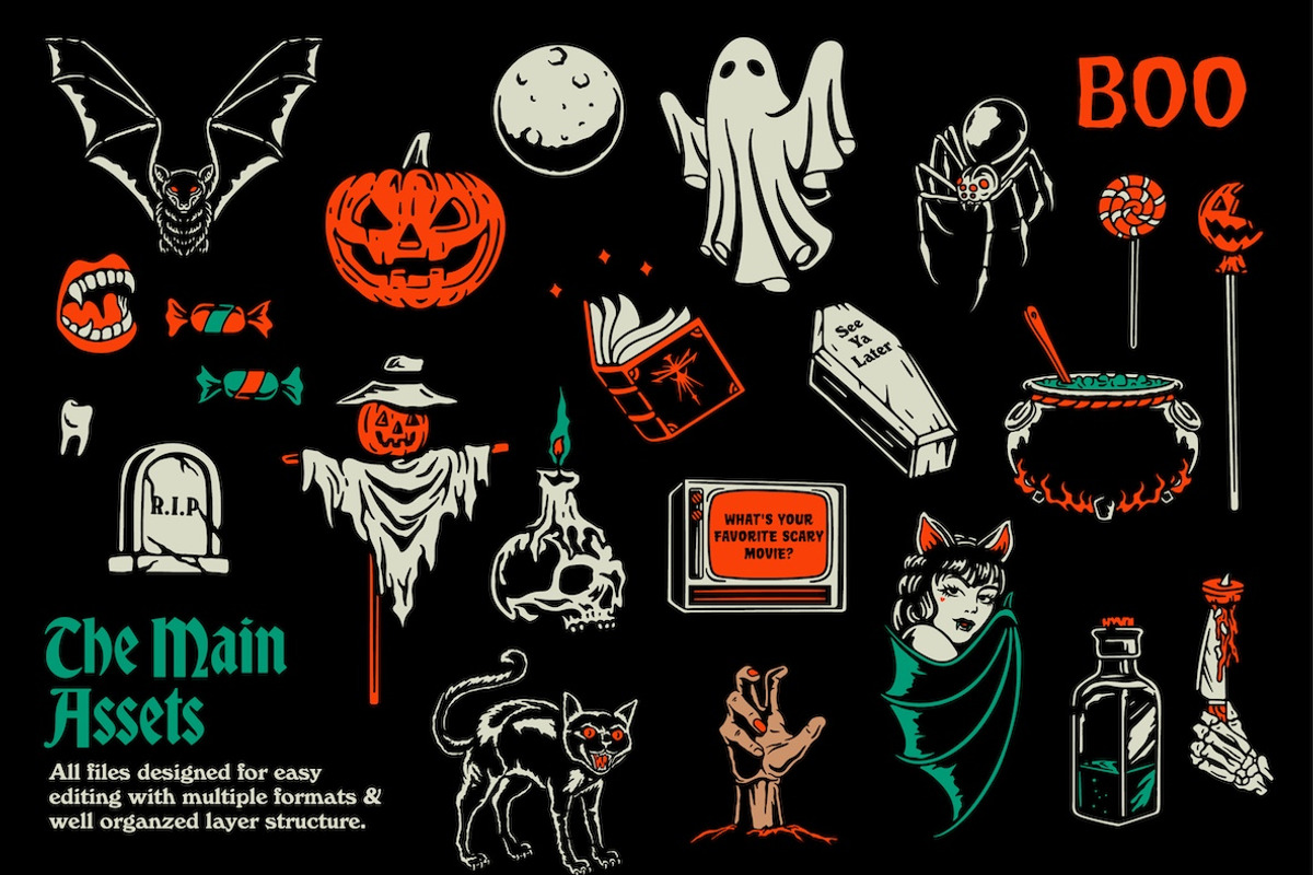 Halloween Madness Graphic Stocks, an Illustration by ARQAM Studio (Photo 2 of 9)