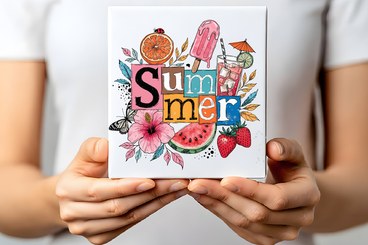 Summer Collage Vacation PNG, an Illustration by CraftArtStudio (Photo 2 of 4)