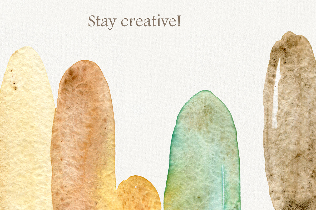 Watercolor abstract earthy clipart, a Background Graphic by TanyaOak (Photo 6 of 6)