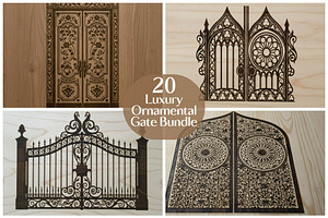 Luxury Ornamental Gate Bundle, a Decorative Illustration by Creativeshirt