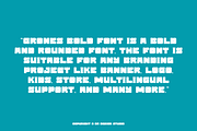 Grones Bold - Sans Serif Font, a Sans Serif Font by QR Design Studio (Thumbnail 5 of 11)