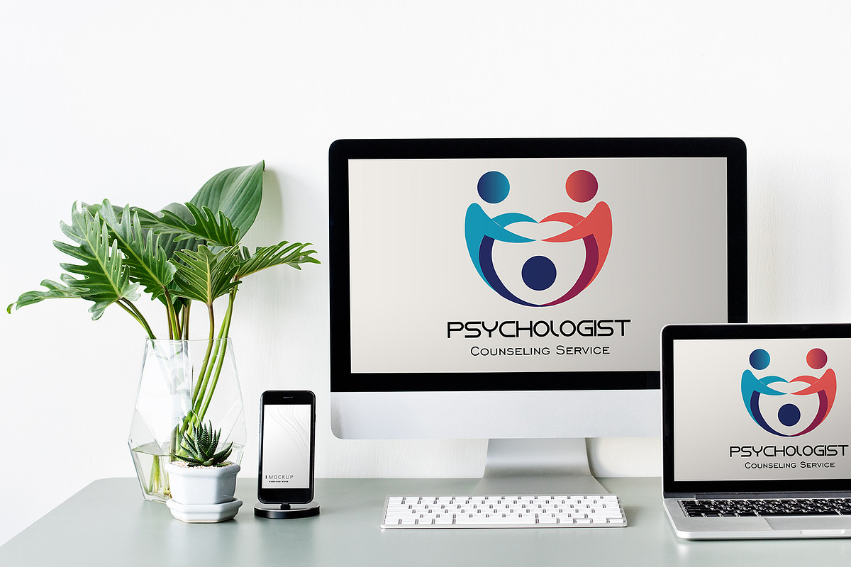 Colorful Psychology Logo Template preview 7