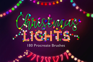 Christmas Light Procreate Brushes