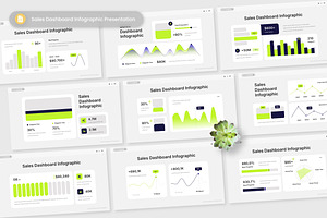 Sales Dashboard Infographic Slides, a Presentation Template by Antstheme