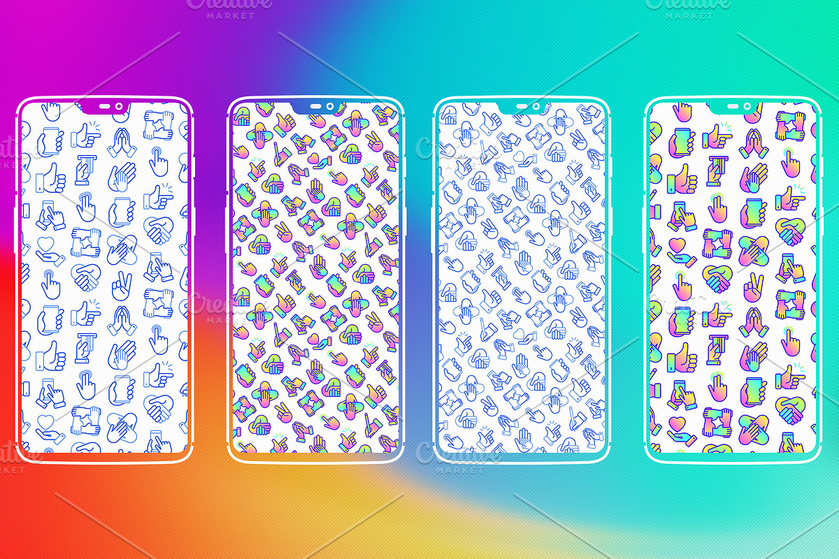 Gestures Patterns Collection, a Pattern Graphic by Alex Blogoodf (Photo 2 of 8)