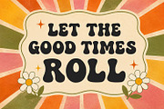 Boosta Nose Retro Psychedelic Font, a Sans Serif Font by Maulana Creative (Thumbnail 2 of 7)