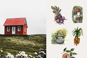 Watercolor Slow Living Collection, an Illustration by ViolettaKh (Thumbnail 4 of 15)